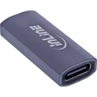 InLine USB-C koppelstuk (v-v) | USB4 40 Gbps | PD 240W | 8K 60Hz | aluminium