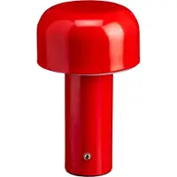 Luxus Draadloze Tafellamp Touch - Luna - Rood - 20cm - Tafellamp Slaapkamer - Decoratieve tafellamp - Oplaadbaar - Dimbaar