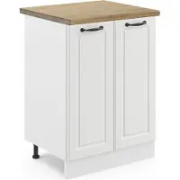 Vicco R-Line Keukenonderkast – 60 cm, WB Eik Wit Landhuis