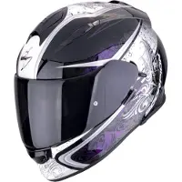 Scorpion Volledige helm EXO-491 RUN, glanzend, kleur: kameleonswart, maat XL