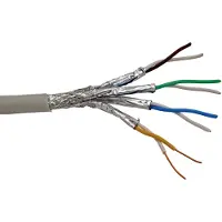 Roline S/FTP CAT7 10 Gigabit 600 MHz netwerkkabel met vaste aders - AWG23 - LSZH / grijs - 300 meter