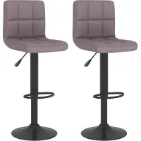 Syfax Barkrukken 2 st stof taupe