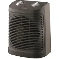 Rowenta SO2320 Elektrische ruimteverwarmer, geschikt voor binnen- en buitengebruik, antraciet, 2000 W, elektrische ruimteventilator