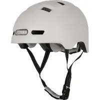 Crazy Safety Fahrradhelm m. Licht - Vertigo - Weiß - - 54-57 cm - Fahrradhelme