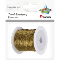 Titanum Floristikdraad Goud 0,45 mm 30 m - Flexibel en Sterk