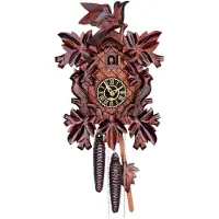 Trenkle - 1101-3_nu - Handgesneden cuckoo-klok - Mechanisme met kettingaandrijving voor 1 dag - Cuckoo Classic