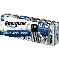 Energizer Ultimate FR6 AA batterij (penlite) Lithium 3000 mAh 1.5 V 20 stuk(s)