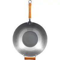 Ken Hom excellence carbon wokpan Ø36 cm Staal
