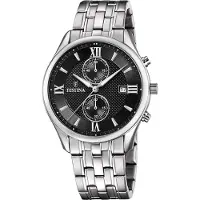 Festina Heren Zwart Zilver F6854/8 Horloge
