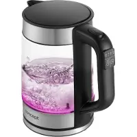 Concept - Waterkoker, inhoud 1,7 l, met temperatuurregeling, 2200 W, zwart/roestvrij staal rk4067
