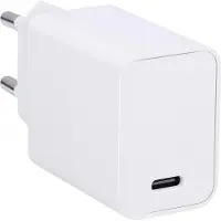 Grundig Oplader 30W - Snellader met 1 Poort USB-C - Adapter Universeel voor Verschillende Apparaten - Compact Oplaadblokje USB - Wit