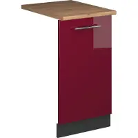 Vicco Fame-Line Vaatwasserfrontpaneel – 45 cm, WB Eik Bordeauxrode hoogglans