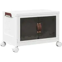 vidaXL Opbergbox met wielen, stapelbaar, 28 liter, 48,5 x 29,5 x 33 cm