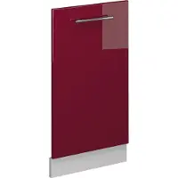 Vicco Fame-Line Vaatwasserfrontpaneel – 45 cm zonder werkblad Bordeauxrode hoogglans