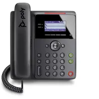 Poly Edge B30 VoIP-telefoon met nummerweergave en aanklopfunctie, Telefoon, Zwart