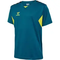 Hummel Functioneel shirt 'Authentic' petrol / kiwi / zwart / wit