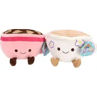 Pluchiez pluche koffie 18 cm 3 assorti