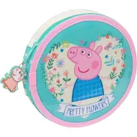 Pipsa Possu Schooletui met Accessoires Peppa Pig Pretty flowers Geel Munt 18 Onderdelen