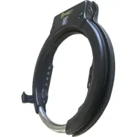 Auvray Mega Lock-slot met hoefijzer, ART-gecertificeerd, zwart