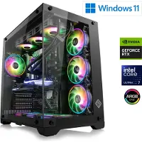 CSL-Computer Gaming-pc, Intel Core Ultra 7 265KF, 3900 MHz, GeForce RTX 5070 Ti, 32 GB DDR5 RAM, 2000 GB M.2 SSD, Windows 11 Home, USB 3.2 | M12000H