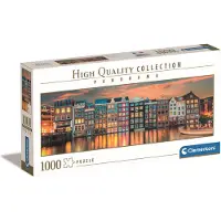 Clementoni - Puzzel - 1000 Stukjes - Panorama Amsterdam - Puzzel Voor Volwassenen - High Quality Collection