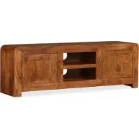 Syfax Tv-meubel 120x30x40 cm massief hout met honingafwerking