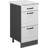 Vicco R-Line Keukenonderkast – 40 cm WB Marmer Wit Landhuis