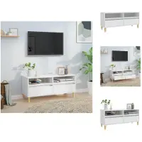 vidaXL Tv Meubel - Tv Meubels - Tv Wandmeubel - Tv Tafel - Tv-meubel 100x34,5x44,5 cm bewerkt hout wit