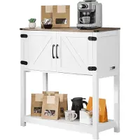 Vevor Koffiebarkast 80 x 35 x 88 cm Boerderijkoffiebarkast met 3-laags opbergruimte