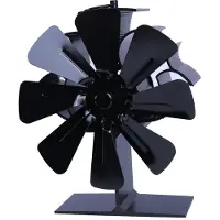 INF Kachelventilator voor betere warmteverdeling, 8 bladen