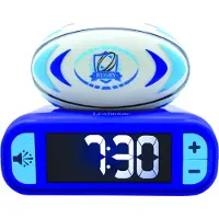 Lexibook Digital alarm clock with 3D rugby ball night light and sound effects
