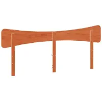 vidaXL Hoofdbord 200 cm massief grenenhout wasbruin