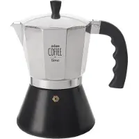 Orion - Aluminium Kawiarka - 450 ml - Inductie Geschikt - Zwart Handvat