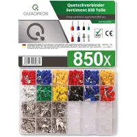 Quadrios 22C423 Assortiment kabelschoenen 0.5 mm² - 6 mm² Rood, Blauw, Geel, Groen, Wit, Transparant 1 set(s)