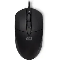 ACT bedrade USB muis met 3 knoppen - 1000 DPI / zwart - 1,5 meter
