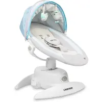 Caretero , Elektrische babywieg, babyschommel met draaibare zitting, 3 standen, blauw