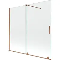 Mexen Velar badwand 2-delige schuifdeur 170 x 150 , transparant, roze goud - 896-170-000-01-60