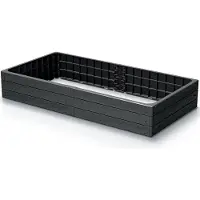 Prosperplast - Tuinbed - 149cm - Antraciet - Basis Woody