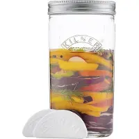 Kilner fermentatieset Helder-roestvrij staal, 1 L