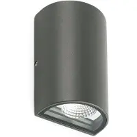 Faro 70811, Wandlamp voor buiten, donkergrijs, aluminium, IP54, Klasse I, 6 Watt