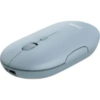 Trust 24126 Puck-muis, ambidexter voor kantoorgebruik, RF draadloos + Bluetooth, 1600 DPI