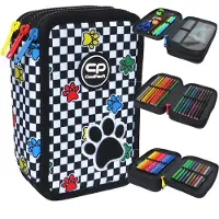 Patio Forminis trijų skyrių penalas su priedais CoolPack Jumper 3 Catch me