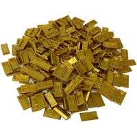 LEGO 1x2 Goudkleurige staaf - metallic goud - 6294492 NIEUW! Aantal: 25 stuks