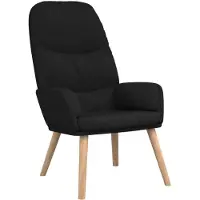 Syfax Relaxstoel stof zwart