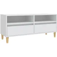 Syfax Tv-meubel 100x34,5x44,5 cm bewerkt hout wit