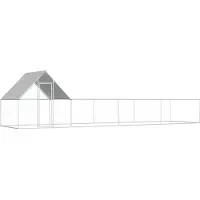 Syfax Kippenren 8x2x2 m gegalvaniseerd staal