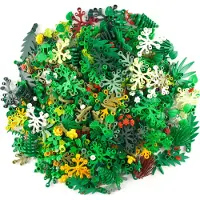 LEGO Groene "Stuff" - Bladeren, gemengd. NIEUW! Aantal: 50 stuks