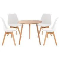 CLP Lansgar Woonkamer set - Eethoek - wit