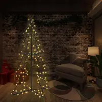 Prolenta Maison Exclusive - Kerstboom in kegelvorm, 240 LED's, geschikt voor binnen en buiten, 115x150 cm