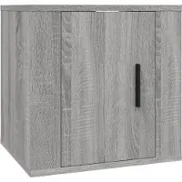 Syfax Tv-wandmeubel 40x34,5x40 cm grijs sonoma eikenkleurig